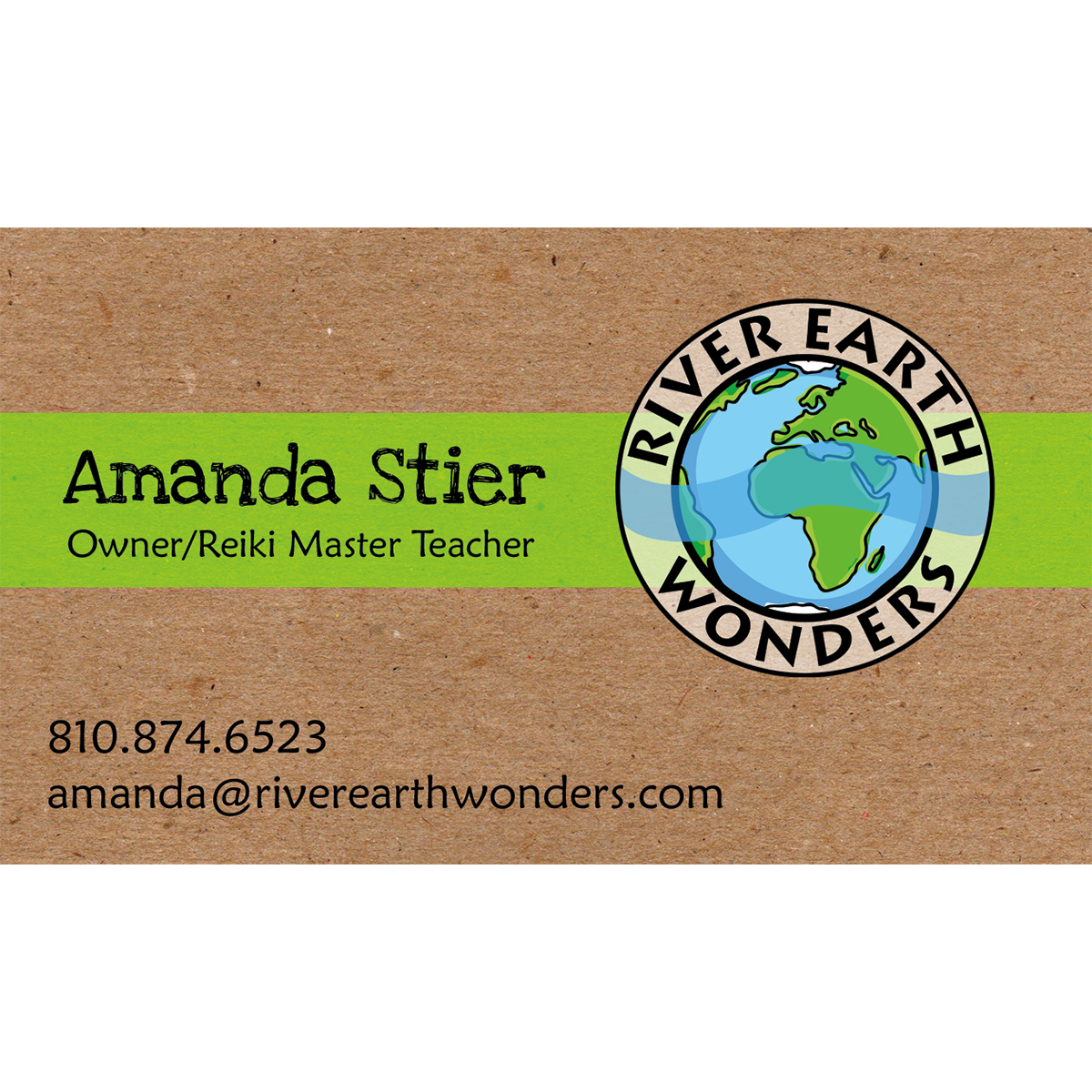 River Earth Wonders Business Card